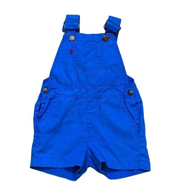 1970's Levis Vintage‎ Blue Denim Overalls Size 4T USA - Picture 1 of 7